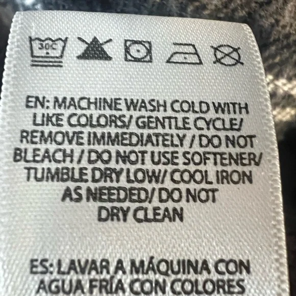 Beachlunchlounge‎ Plaid Button-Up Women's Shirt Size Small - Picture 9 of 9